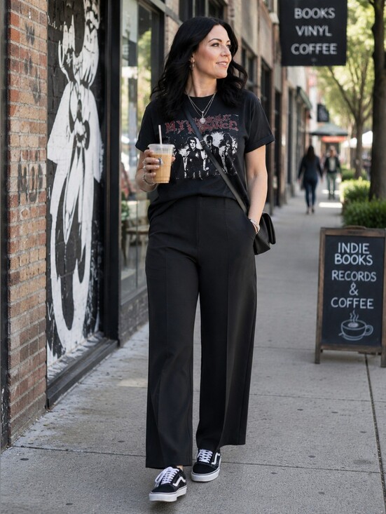 Old Navy Pants - Old Navy High-Rise Pixie Wide Leg Pants XL NWT Black Pull-On Career Stretch